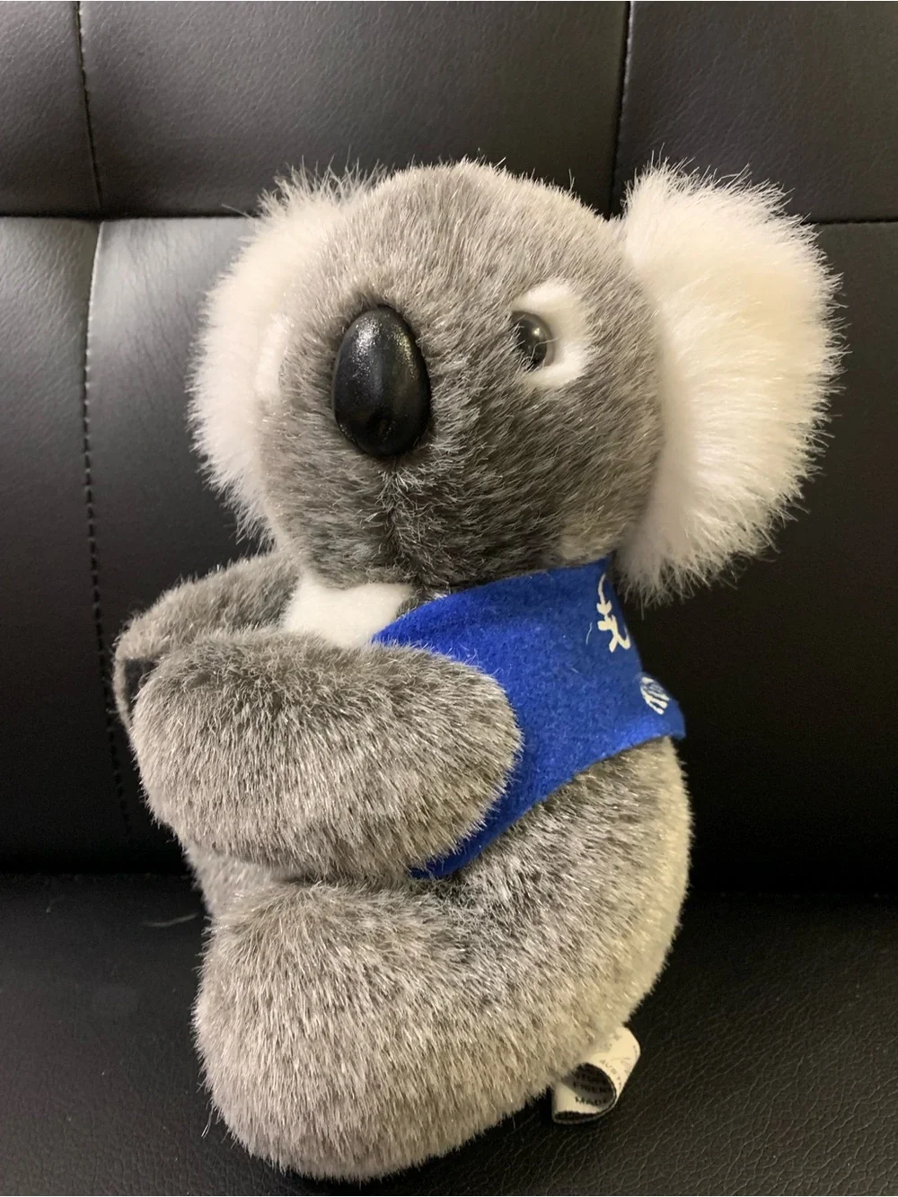 vintage Australian made grey koala plush stuffed animal